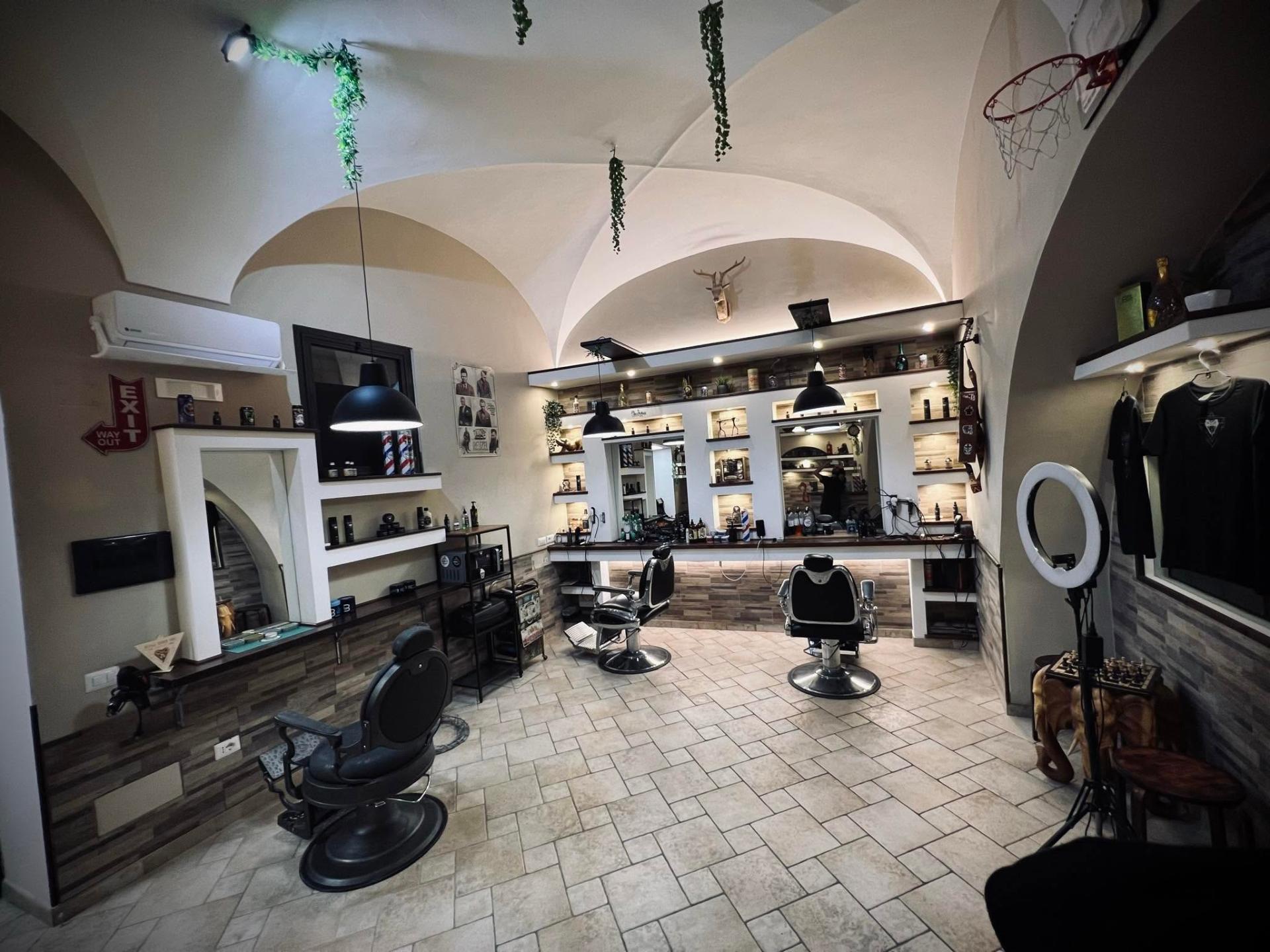 Interno del salone Musilli Barber